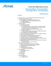 ATXMEGA256C3-AU 数据规格书 1