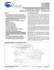 CY7C1470V33-167BZCT 数据规格书 1