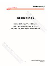 ISD4002-180SY 数据规格书 1
