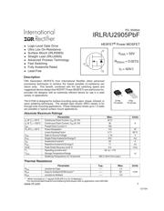 IRLU2905PBF 数据规格书 1