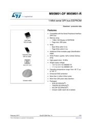 M95M01-DFCS6TP/K Datenblatt PDF