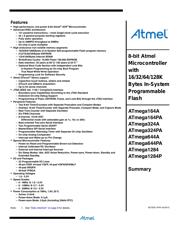 ATMEGA324PA-CUR 数据规格书 1