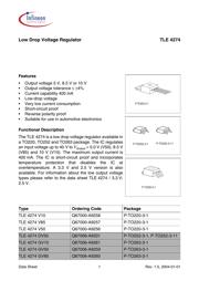 TLE4274GV10NTMA1 数据规格书 1