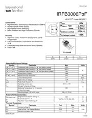 IRFB3006PBF 数据规格书 1