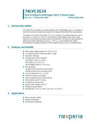 74LVC2G14GW,125 Datenblatt PDF