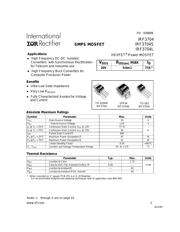 IRF3704S 数据规格书 1