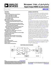 ADXL362BCCZ-R2 Datenblatt PDF