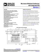 ADF4355-2BCPZ 数据规格书 1