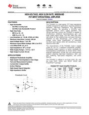THS4631DGNR Datenblatt PDF