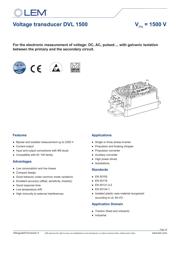 DVL 1500 数据规格书 1