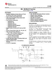 CC1190RGVT Datenblatt PDF