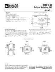 AD7545JNZ Datenblatt PDF