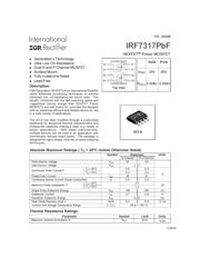 IRF7317PBF 数据规格书 1