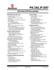 PIC16F1507-E/ML 数据规格书 3