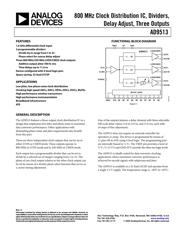 AD9513BCPZ-REEL7 Datenblatt PDF