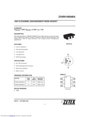 ZXMN10B08E6TA 数据规格书 1