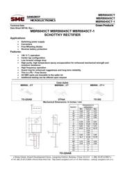 MBR6045WTG Datenblatt PDF