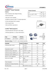 SPP04N80C3XKSA1 datasheet.datasheet_page 1