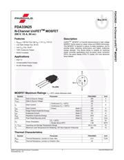 FDA33N25 datasheet.datasheet_page 1