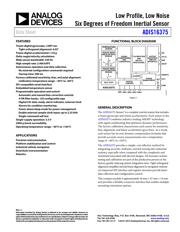 ADIS16375/PCBZ 数据规格书 1