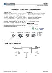 TS2937CZ50 C0G datasheet.datasheet_page 1