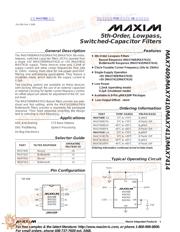 MAX7409 数据规格书 1