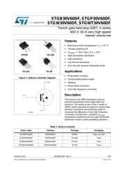 STGW30V60DF datasheet.datasheet_page 1