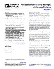 ADE7880ACPZ Datenblatt PDF