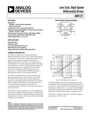 AD8131ARZ datasheet.datasheet_page 1