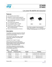 LTC485CS8#PBF Datenblatt PDF