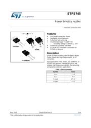 STPS745G-TR Datenblatt PDF