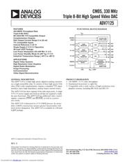 ADV7125KSTZ-50 数据规格书 1