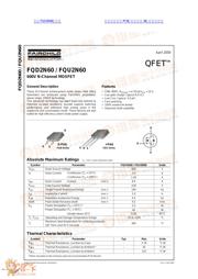 FQD2N60 datasheet.datasheet_page 1