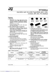 ST72F325K4T6 数据规格书 1