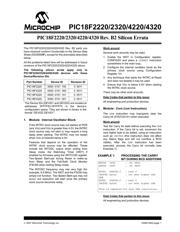 PIC18F2320-E/SP 数据规格书 1