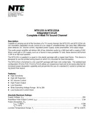 NTE1231A datasheet.datasheet_page 1