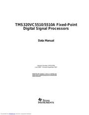 TMS320VC5510AGGWA1 数据规格书 1