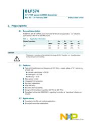 BLF574 Datenblatt PDF