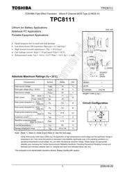 TPC8111(TE12L,Q,M) datasheet.datasheet_page 1