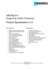 NRF24LE1-F16Q32-R Datenblatt PDF