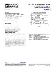 AD8307ARZ-REEL Datenblatt PDF