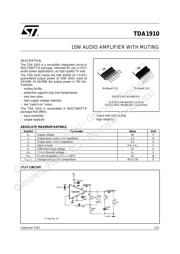 TDA1910 datasheet.datasheet_page 1