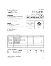 IRF8113TRPBF datasheet.datasheet_page 1