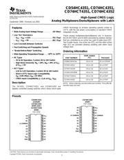 CD74HC4352E 数据规格书 1