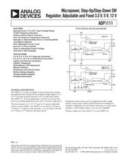 ADP1111ARZ Datenblatt PDF