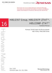 HD64F2357F20 数据规格书 1