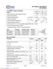 SPA15N60C3 数据规格书 1