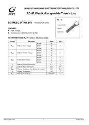 BC548 数据规格书 1