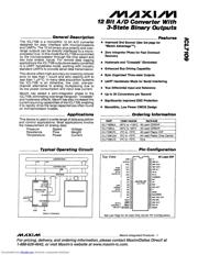 ICL7109CMH+D Datenblatt PDF