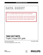 74HC4075DB,112 datasheet.datasheet_page 1